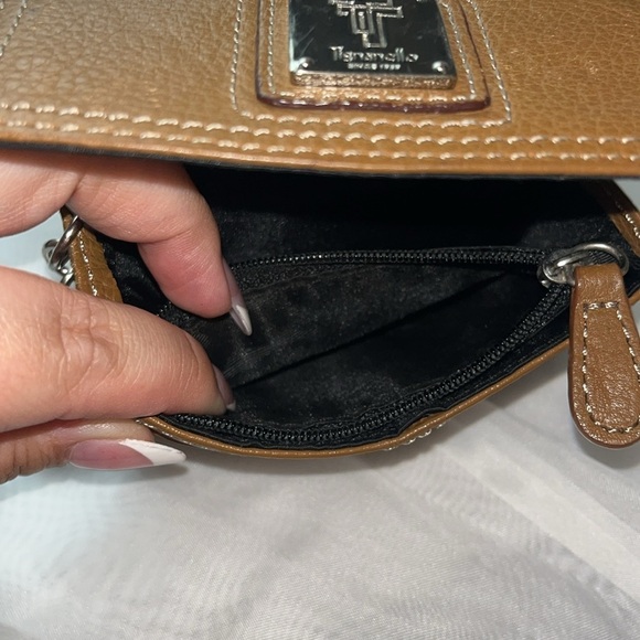 Tignanello small wallet pebble leather, brown. - Picture 5 of 9